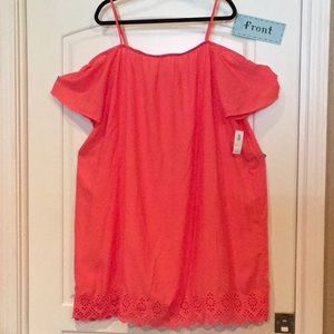Old Navy Orange Off shoulder Dress XXL